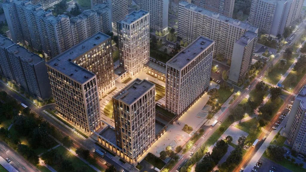 Архитектурная визуализация жилого квартала